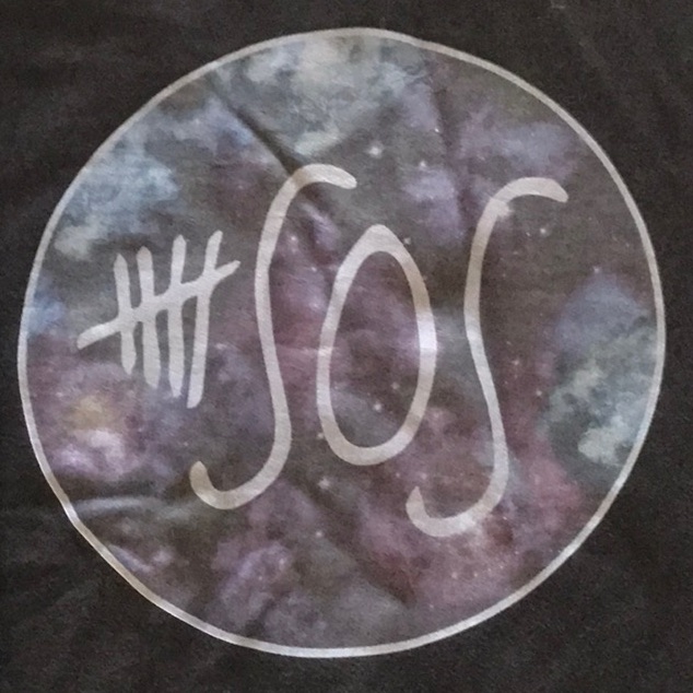 Sos Graphic Hoodie Sweatshirt